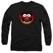 Muppets Animal Head Long Sleeve T-Shirt S-2XL, Black