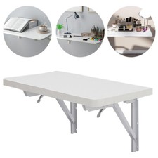 60/80/100cm Folding Wall Mounted Table Drop Leaf Laptop Desk Cafe Dining Tables