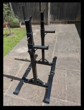 2pcs adjustable Rack Solid Steel Standard squat Barbell Press Bench