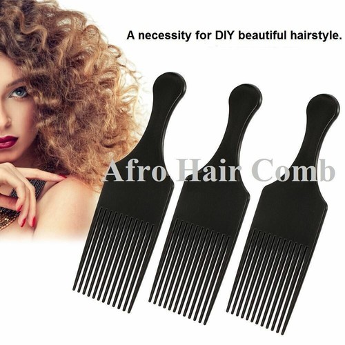 Afro comb with black - black, fist