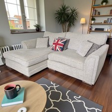 DFS Lucy LHF Chaise Sofa Beige