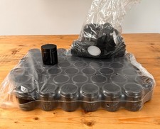 x49 NEW 120ml Amber Glass Jars