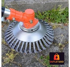 8" Grass Strimmer Head Trimmer Brush STEEL Wire Wheel RRP £18