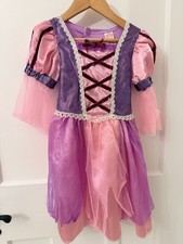 Girls Pink Purple Princess Party Celebration Costume Fancy Dress 3-5 Year