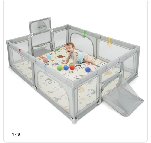 Costway light grey large baby - costway,