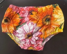 Dolce & Gabbana Baby Girl Flowers  Bloomers - Size 9-12 Mesi Swimming Shorts