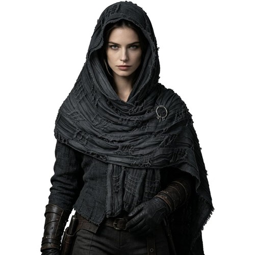 Medieval viking hooded - viking, shawl