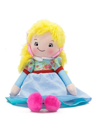 Rag doll soft toy blonde - soft,