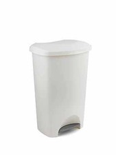 ADDIS 50 LITRE BIN DUSTBIN RUBBISH PAPER KITCHEN WASTE BIN ROLL TOP PEDAL BINS