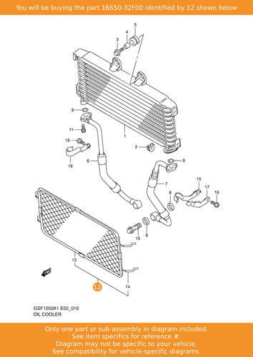 Suzuki guard oil cooler - suzuki,