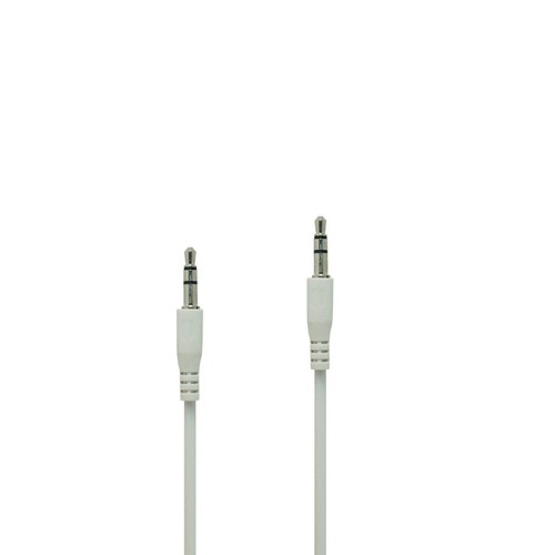 5mm stereo white color male - white,