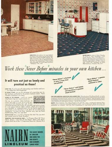 1941 nairn linoleum floors - linoleum,
