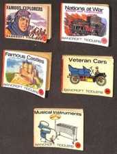 Set of 5 Mixed Bancroft Tiddlers: Famous Explorers - Nations at War - Famous Cas