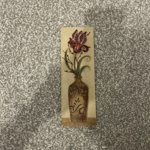 Floral ceramic wall plaque - ,
