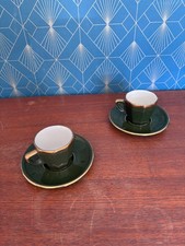 Deshoulières Apilco espresso duo – Paris porcelain, faceted, superb