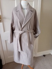 Primark Winter Wrap Belted Coat, Stone Coloured. Size XL. BNWT. 