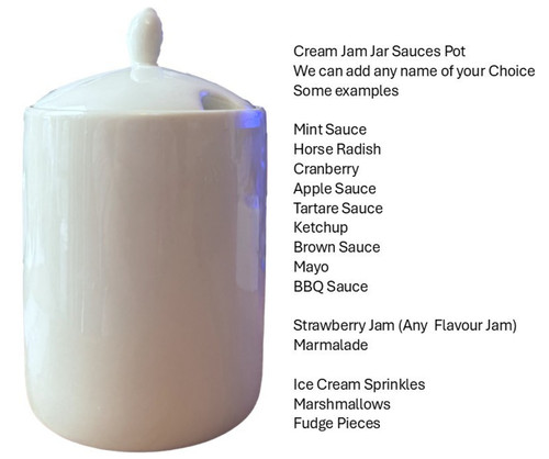 Jam sauce jar - jar, ceramic