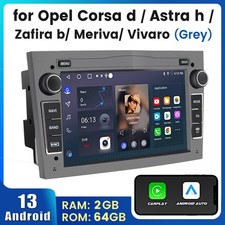 64G Android 14 For Vauxhall Astra Corsa Apple Carplay Car Radio Stereo GPS NAVI