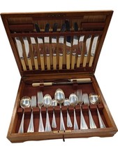 Arthur Price & Co EPNS Silver Cutlery Set with Case 56 Pieces