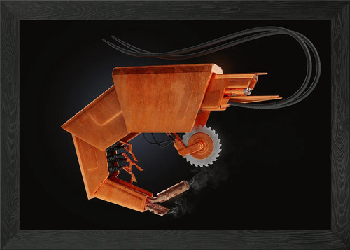 Steampunk mechanical arm with - arm,