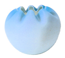Vintage Blue Satin Glass Rose