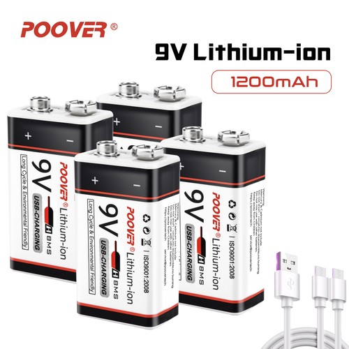 Rechargeable batteries - 4,