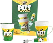Pot Noodle Mug Gift Set with Spinning Pot Noodle Fork - Secret Santa Gifts for 