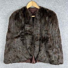 Vintage Real Fur Cape Womens