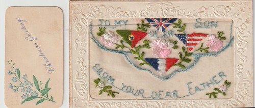 Silk postcard my dear - to,