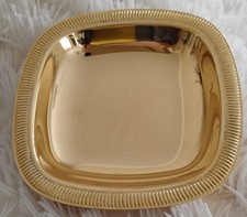 WMF Germany 24ct Gold Plated Carat Metal Footed Tableware Serving Bowl Dish