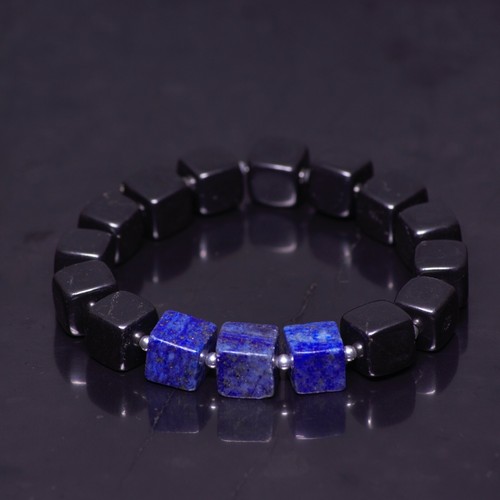 Shungite bracelet with lapis - shungite,