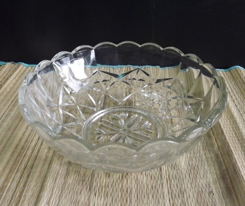Vintage glass fruit trifle - glass,