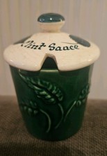 Mint Sauce lidded pot. Circa