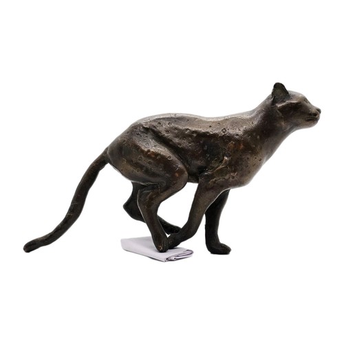 Vintage heavy bronze leopard - vintage,