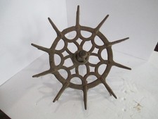 Antique cast iron cistern pump wheel water well & sheller primitive        C14