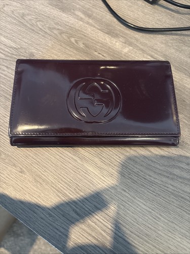 Gucci purple wallet - gucci,