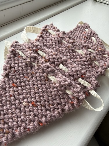 Handmade knitted bunting - handmade,
