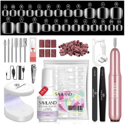 Gel toe nail tips - nail, kit