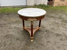 French walnut side table - side,
