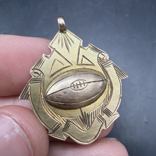 Antique australian rugby 9ct - antique,