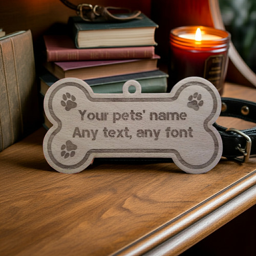 Wooden personalised dog - 2,,