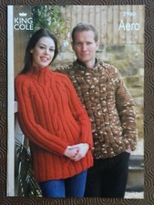 Knitting Pattern - King Cole Lady's/Men's Sweaters, Aero, 2960 (201670)