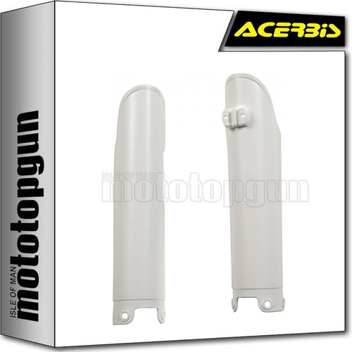 Acerbis fork cover white ktm - acerbis,