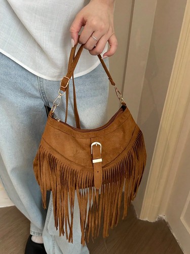 Women suede fringe tassel - women's,