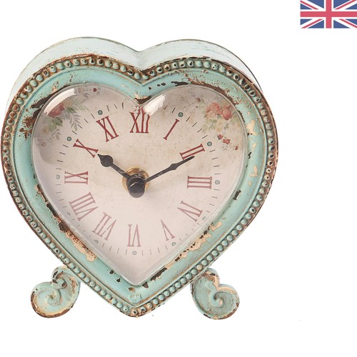 Romantic vintage heart clock - vintage,