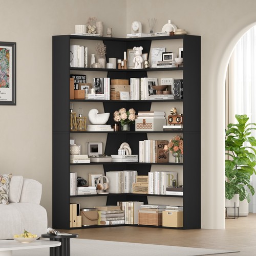 Tier corner bookcase with - corner,