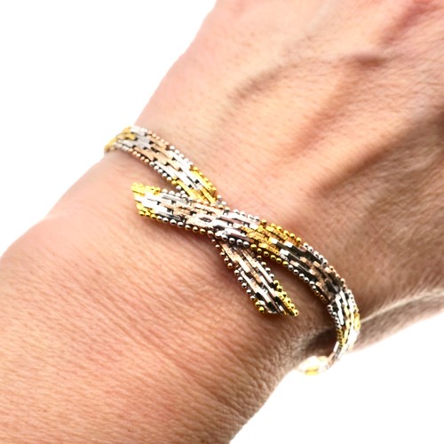 Sterling silver tricolor - silver,