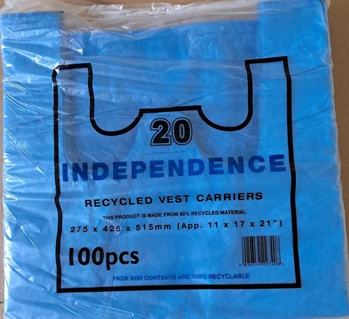 Blue plastic vest quality - plastic,