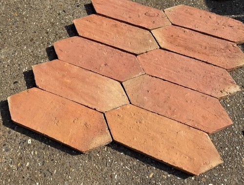 Picket terracotta floor - terracotta,