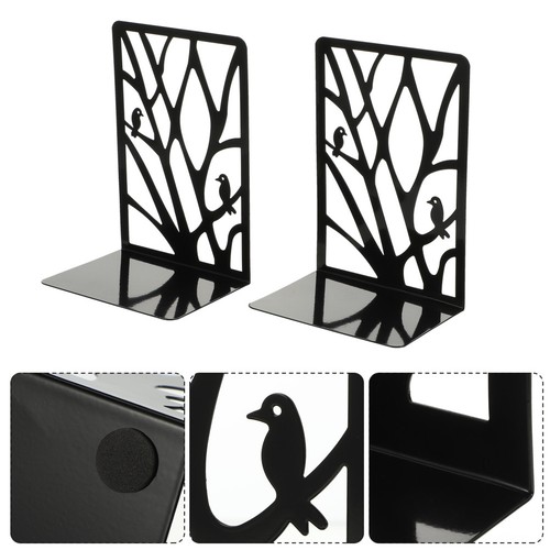 Pair hollow bookends iron - pair,